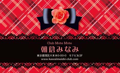 チェック&レース・レッド